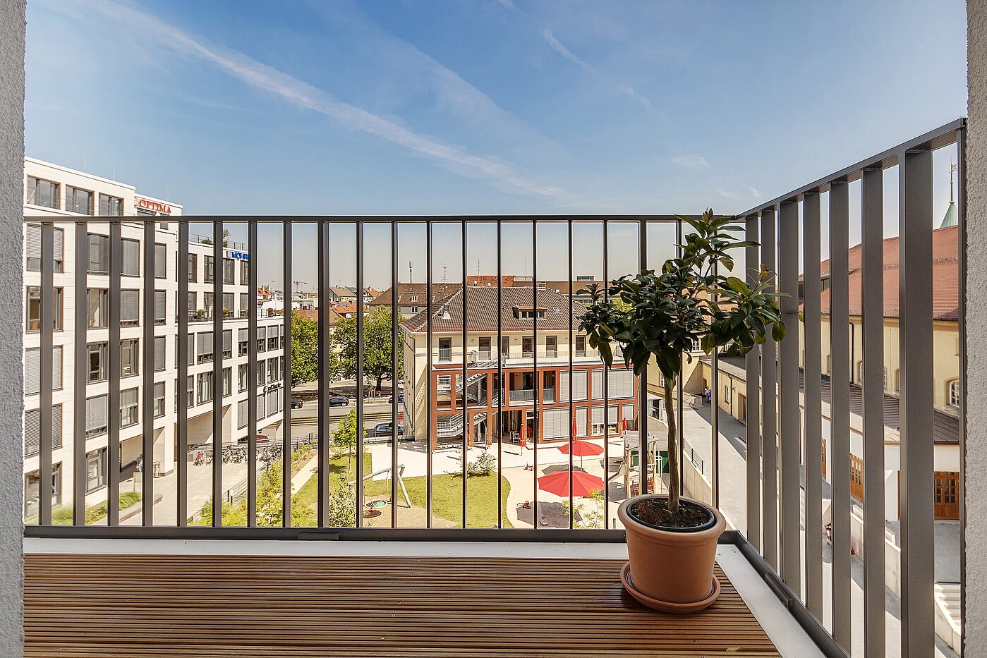 フラット 部屋数 2 部屋 | München-Maxvorstadt | 70023 | Balkon mit Morgensonne