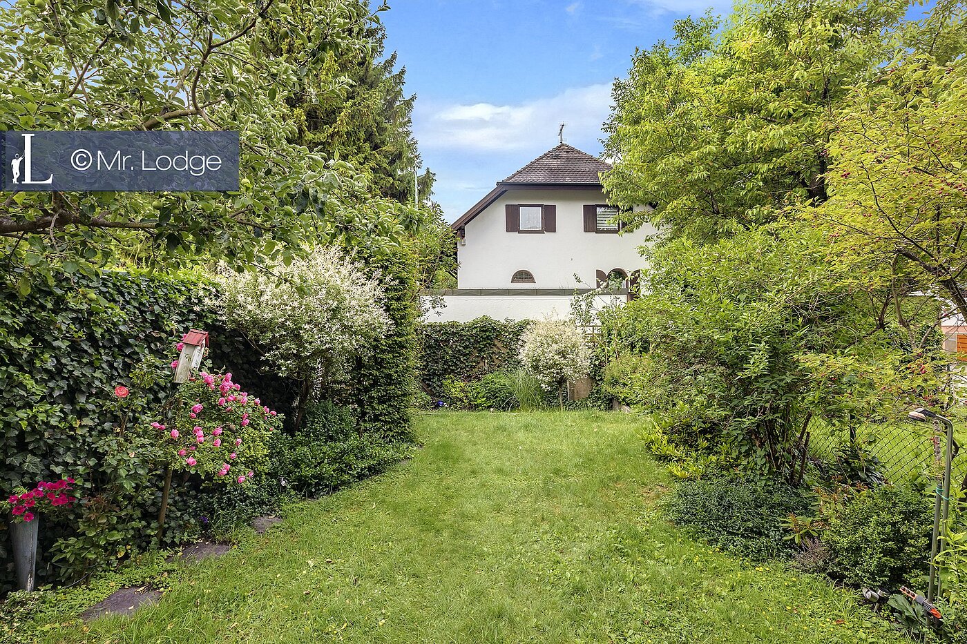 フラット 部屋数 2 部屋 | München-Lochhausen | 1706ML1 | Garten, Blick von der Terrasse