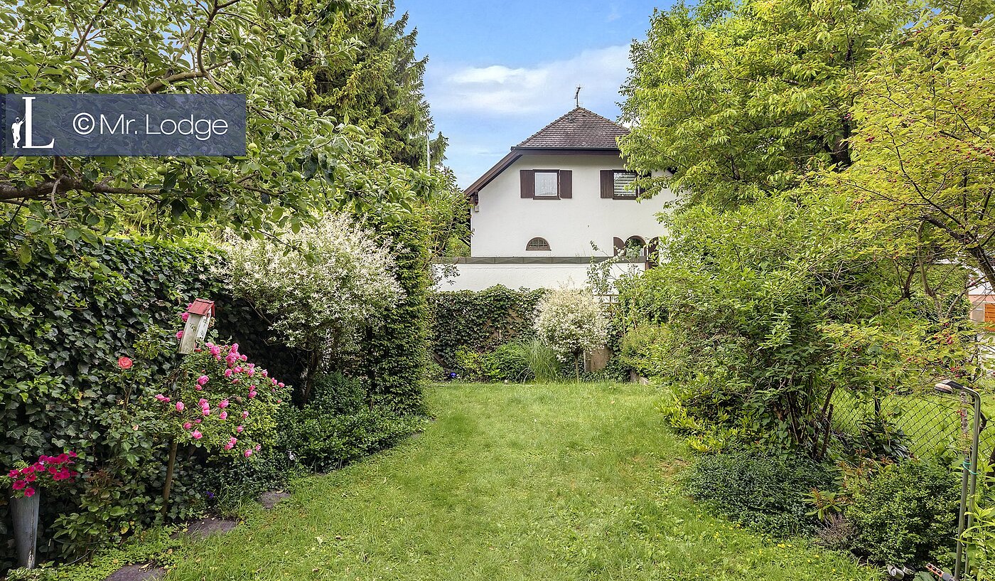 フラット 部屋数 2 部屋 | München-Lochhausen | 1706ML1 | Garten, Blick von der Terrasse