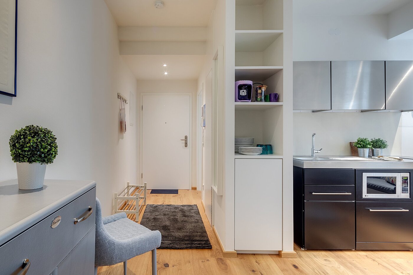 フラット 部屋数 2 部屋 | München-Maxvorstadt | 2107ML5 | Offener Wohnbereich, Stauraum