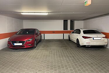 Laim：ランツベルガー通りにあるTG専用駐車スペース