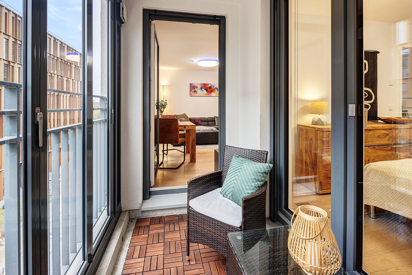フラット 部屋数 2 部屋 | München-Bogenhausen | 70160 | Verglaste Loggia
