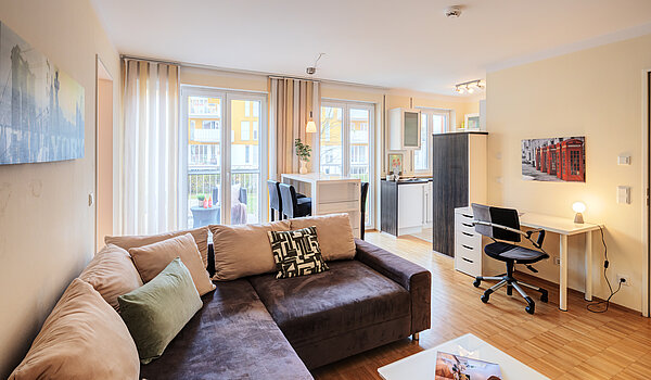 フラット 部屋数 2 部屋 | München-Schwabing | 703161 | Wohnzimmer