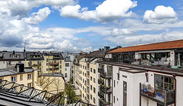 アティック・フラット（屋根裏） 部屋数 4.5 部屋 | München-Ludwigsvorstadt | 70461 | Ausblick