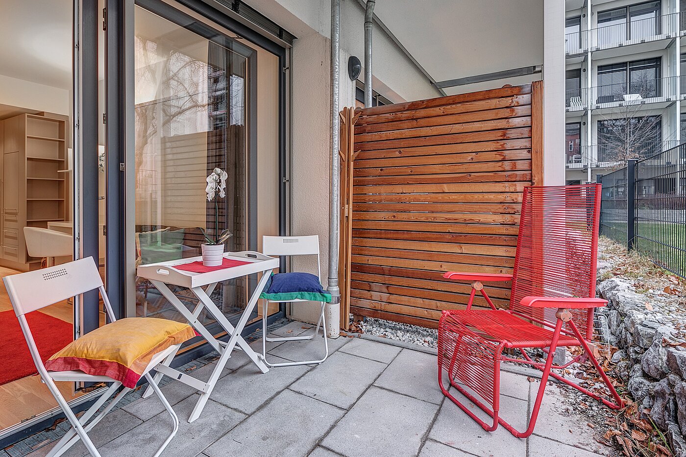 フラット 部屋数 1 部屋 | München-Bogenhausen | 2301ML3 | Zugang zur Süd-Terrasse