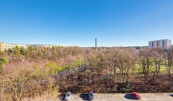 Apartment 部屋数 1 部屋 | 70308 | Blick vom Balkon