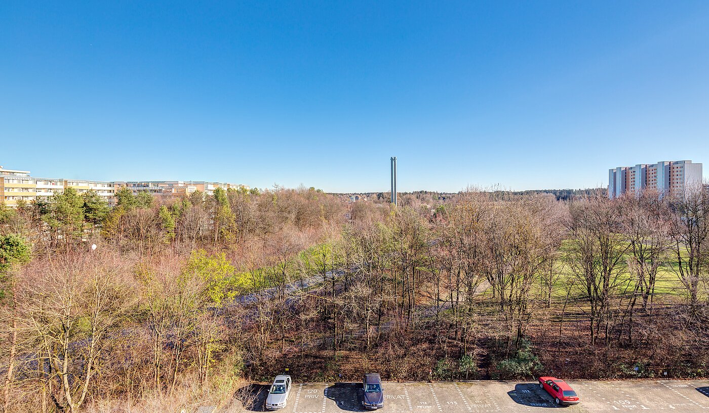 Apartment 部屋数 1 部屋 | 70308 | Blick vom Balkon