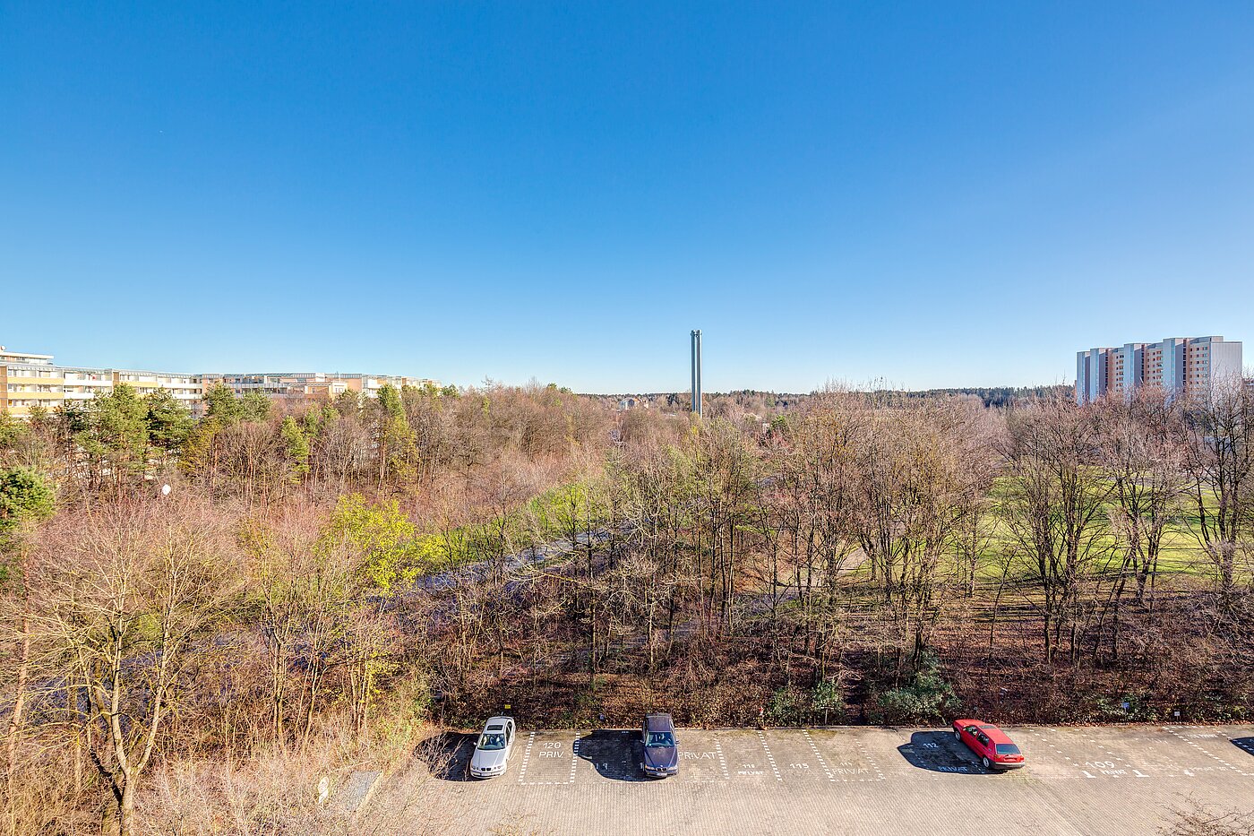 Apartment 部屋数 1 部屋 | 70308 | Blick vom Balkon