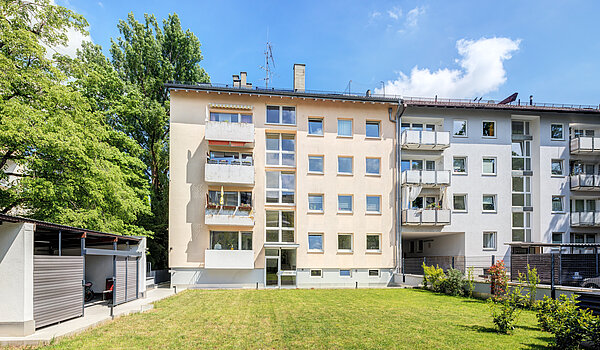 フラット 部屋数 2 部屋 | München-Sendling-Westpark | 70413 | Gartenansicht