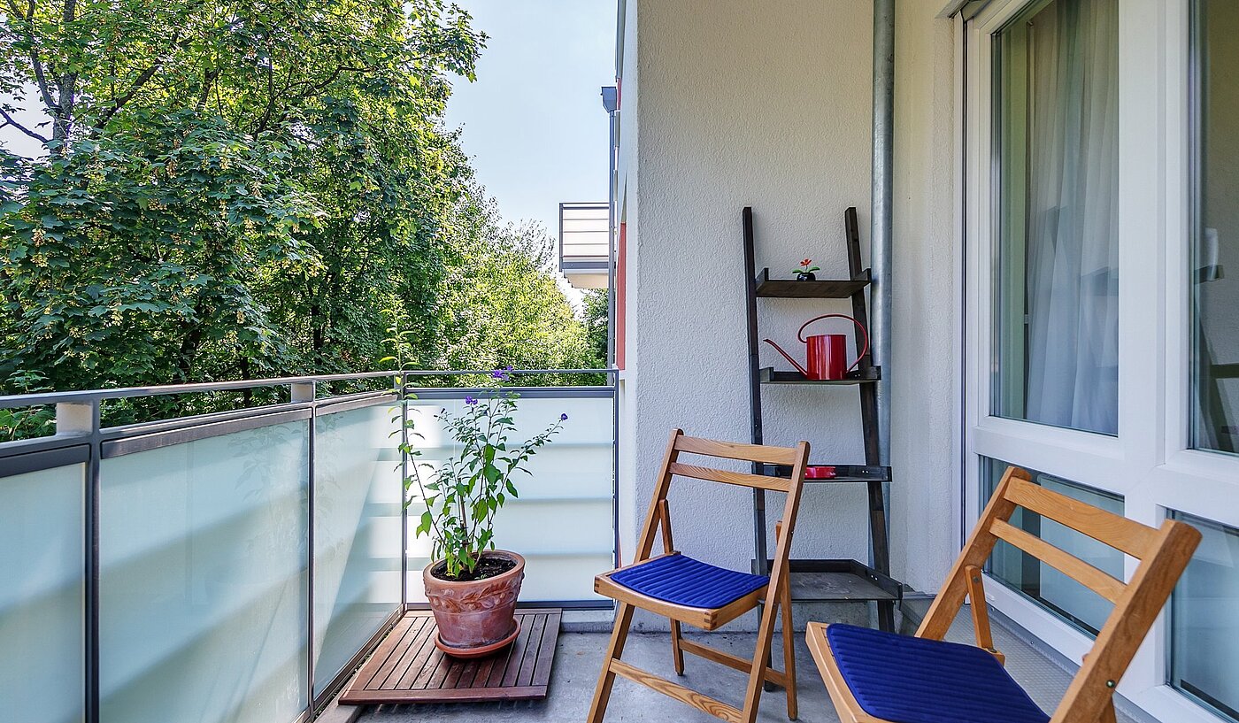 フラット 部屋数 2 部屋 | München-Milbertshofen | 2004ML3 | schöner Balkon
