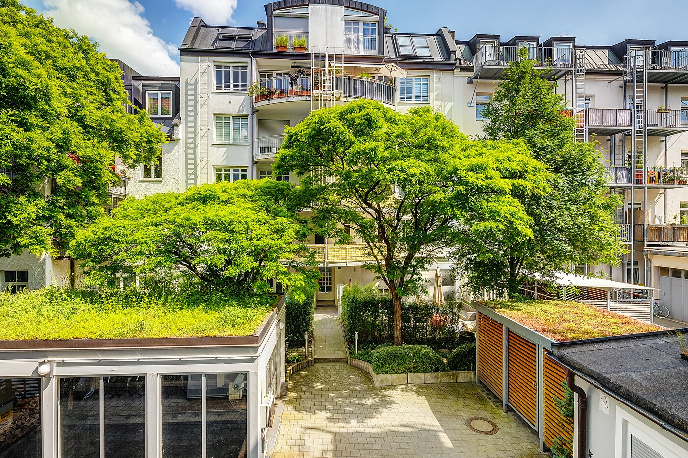 フラット 部屋数 2.5 部屋 | München-Isarvorstadt | 70121 | Blick in den Innenhof