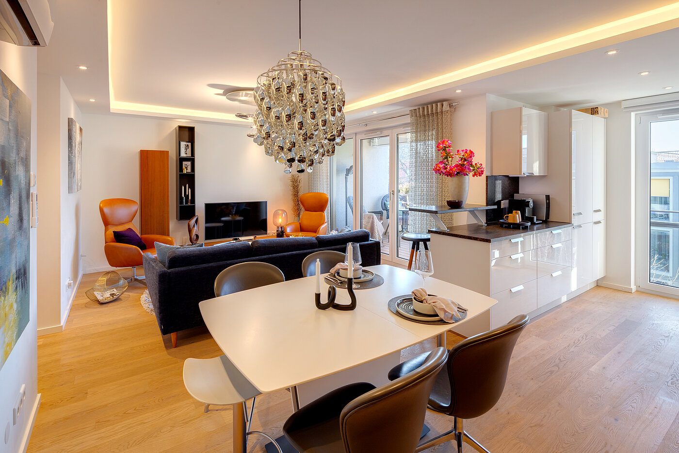フラット 部屋数 4 部屋 | München-Bogenhausen | 70380 | Wohnzimmer...