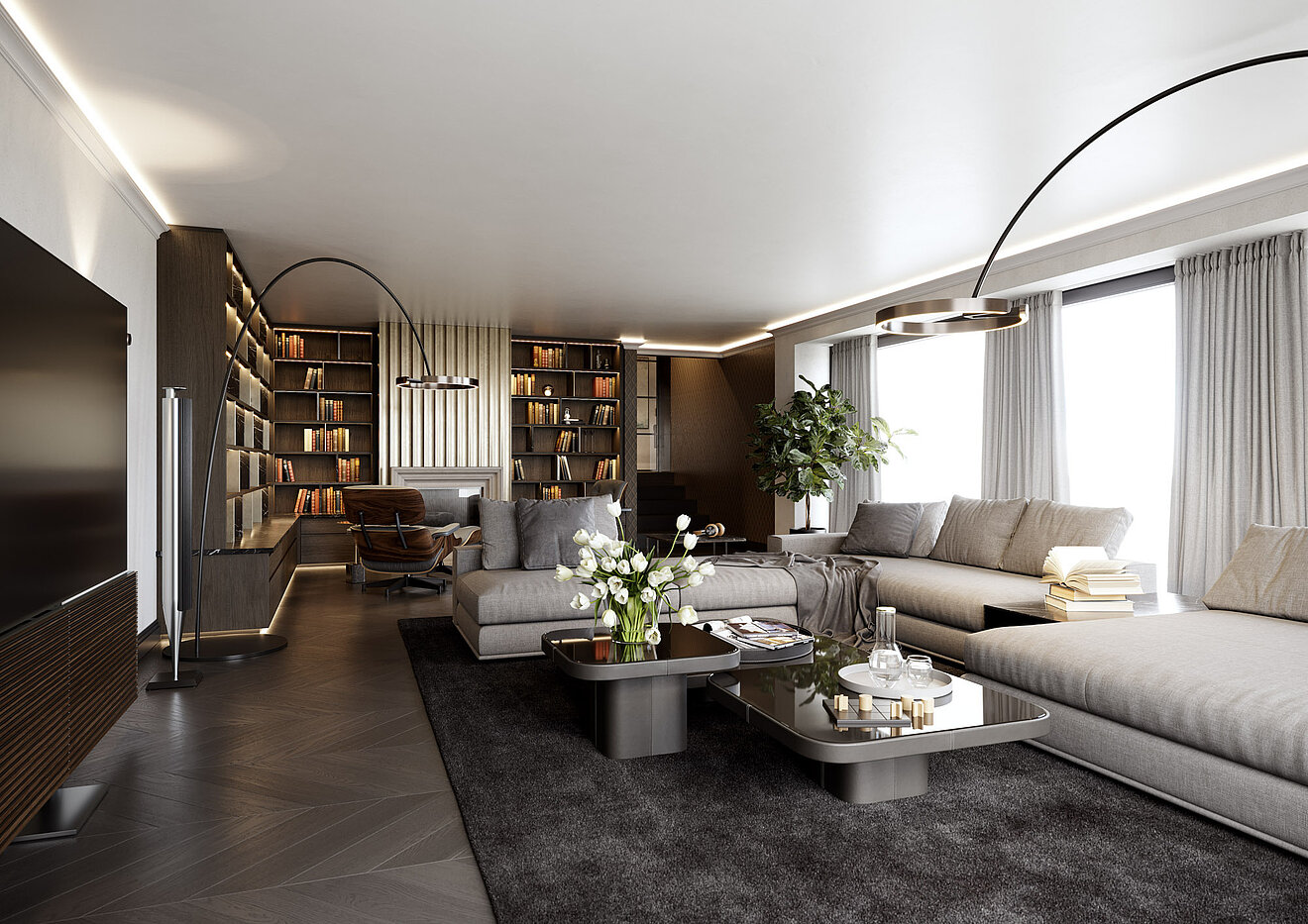 特別物件 部屋数 15 部屋 | Bad Wiessee | 701592 | Landhaus Wohnbereich