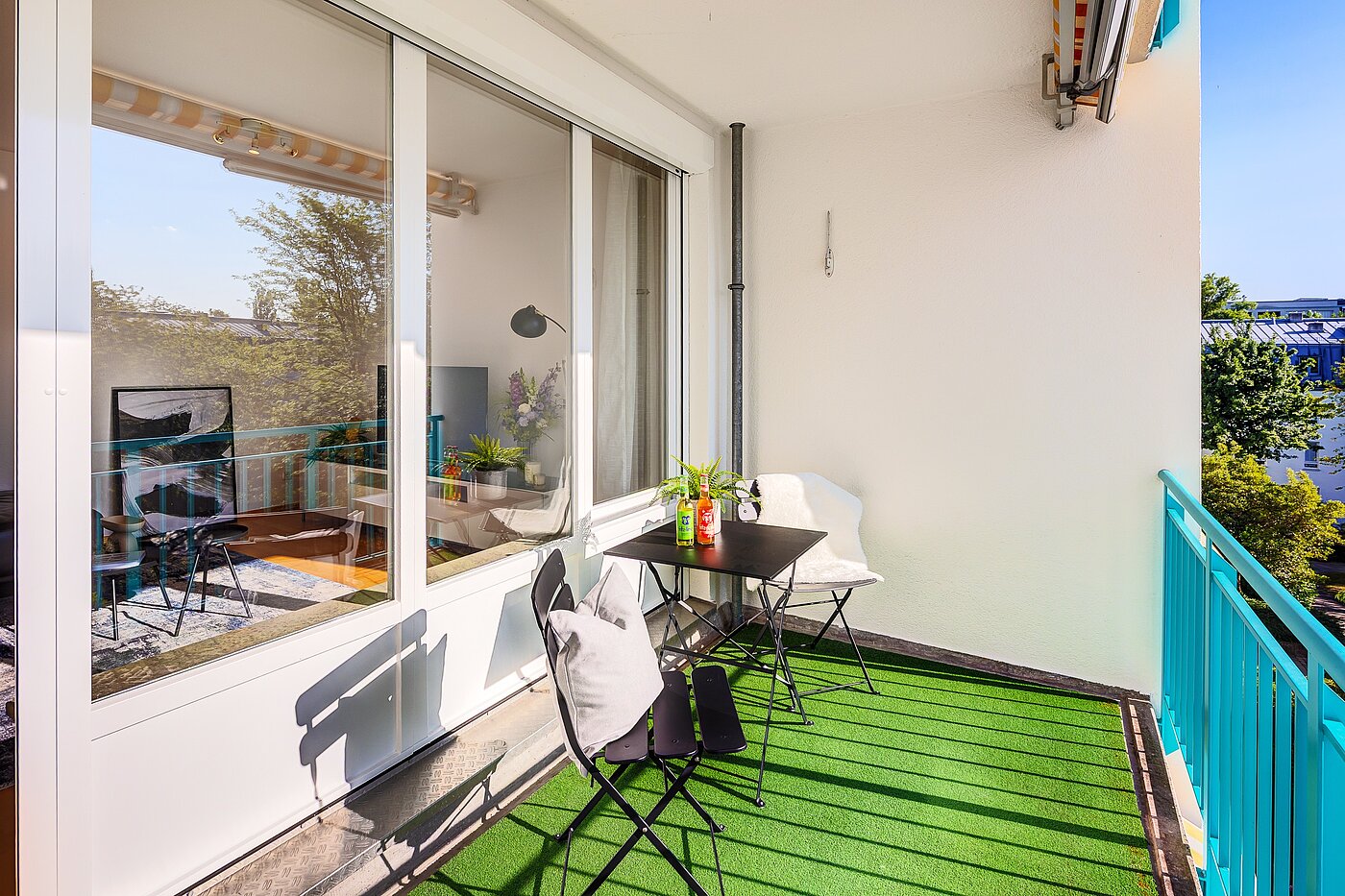 フラット 部屋数 3 部屋 | München-Oberföhring | 70246 | ...mit Blick auf die Loggia