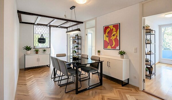 フラット 部屋数 3.5 部屋 | München-Bogenhausen | 703051 | Möglicher Essplatz - (KI generiert)