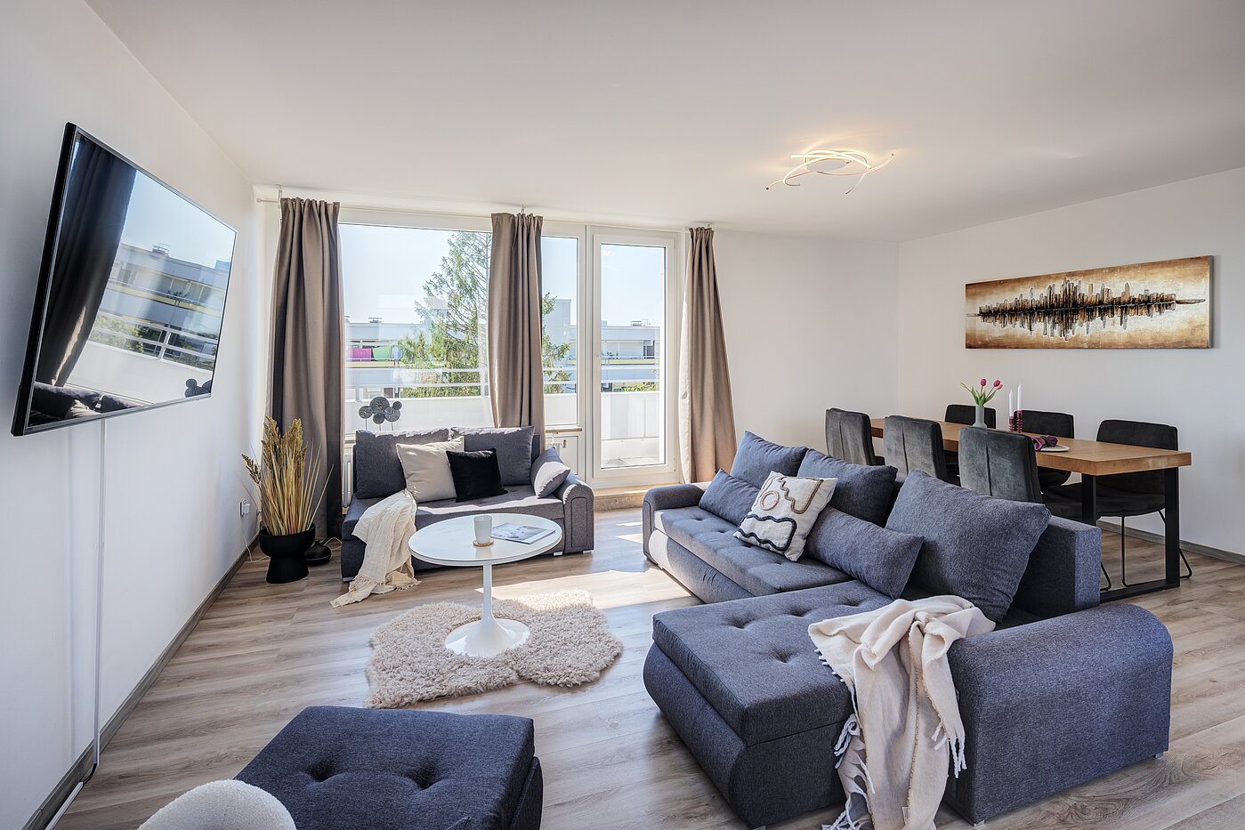 Terrassenwohnung 部屋数 3.5 部屋 | München-Berg am Laim | 70451 | Wohnbereich