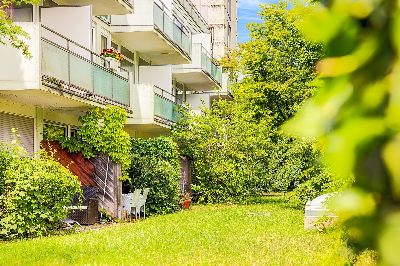 Apartment 部屋数 1 部屋 | München-Schwabing | 70257 | Gartenansicht