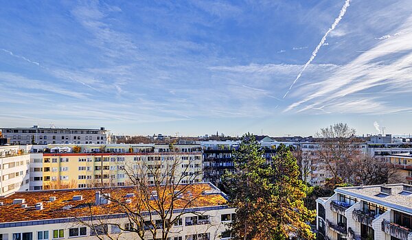 Apartment 部屋数 1 部屋 | München-Schwabing | 70376 | Blick vom Balkon