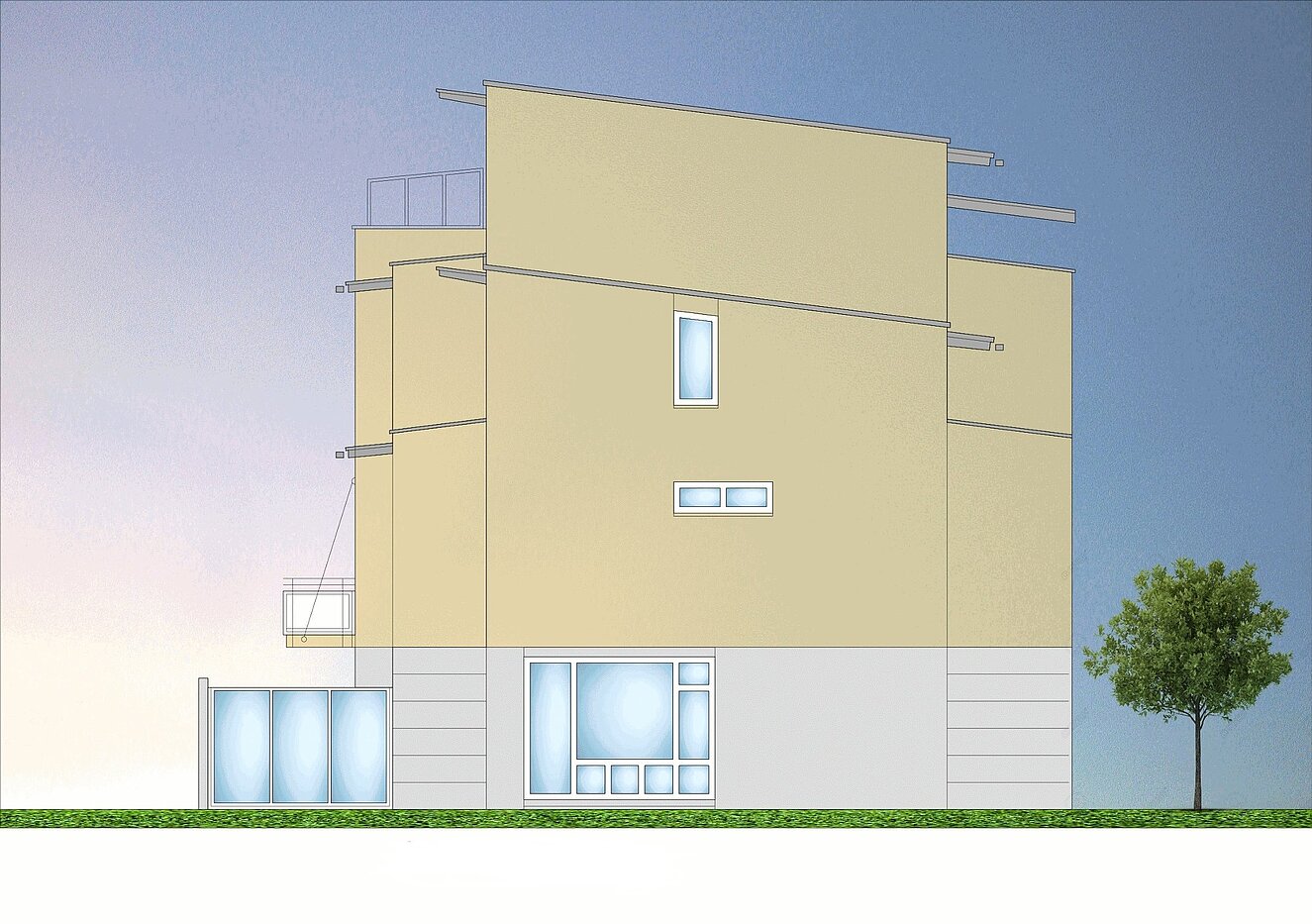 メゾネット・マンション（複数階にわたるマンション） 部屋数 4 部屋 | Olching | 1903ML1 | Ansicht - Süden