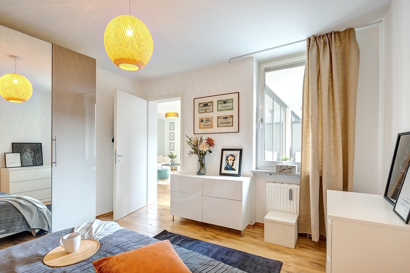 フラット 部屋数 2 部屋 | München-Maxvorstadt | 70001 | Mit Blick auf den Balkon