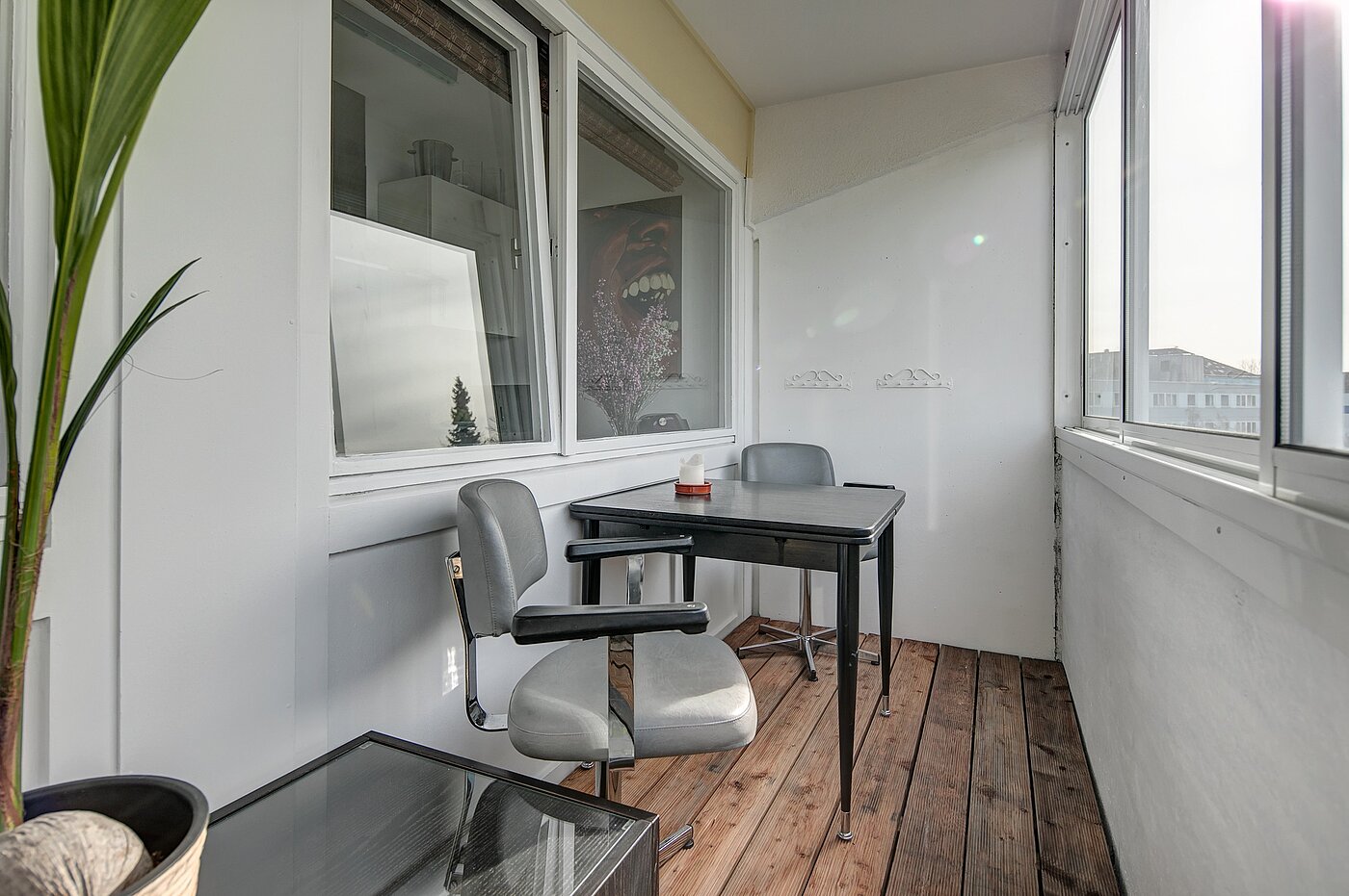 フラット 部屋数 1.5 部屋 | München-Obergiesing | 70136 | ...Zugang zum verglasten Balkon