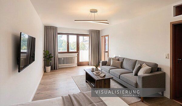 Apartment 部屋数 1 部屋 | München-Laim | 70503 | Visualisierung mit KI