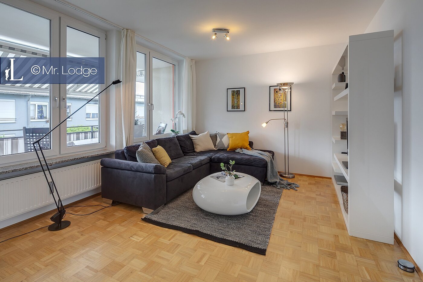 フラット 部屋数 2 部屋 | München-Trudering | 1907ML1 | Helles Wohnzimmer ...