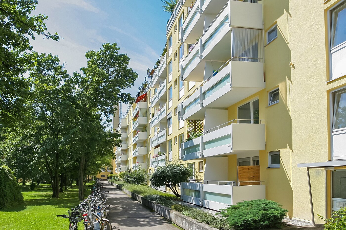 フラット 部屋数 2 部屋 | München-Nymphenburg | 1805ML3 | Hausansicht Gartenseite