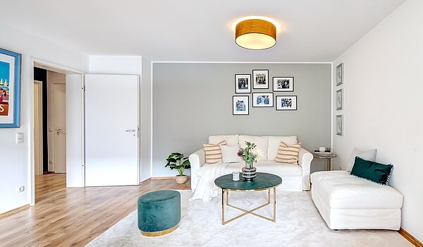 フラット 部屋数 2 部屋 | München-Maxvorstadt | 70001 | Großes Wohnzimmer