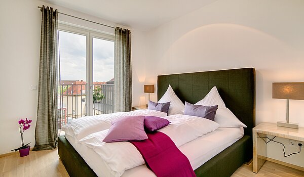 フラット 部屋数 2 部屋 | München-Maxvorstadt | 70023 | Schlafzimmer mit...