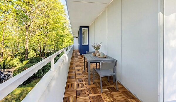 フラット 部屋数 3.5 部屋 | München-Bogenhausen | 703052 | Schattiger Nordbalkon (Visualisierung)
