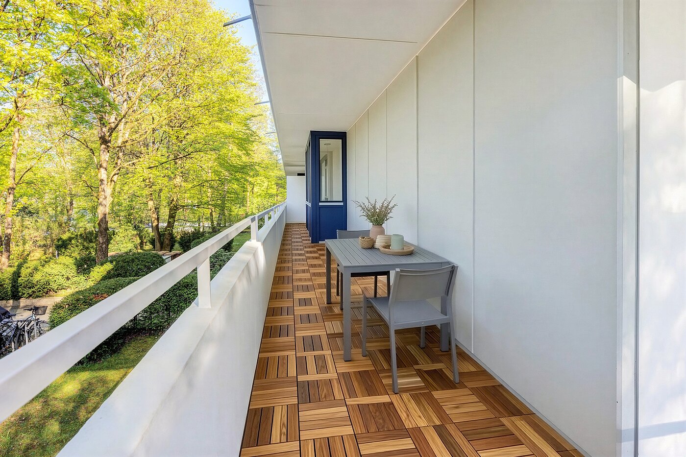 フラット 部屋数 3.5 部屋 | München-Bogenhausen | 703052 | Schattiger Nordbalkon (Visualisierung)