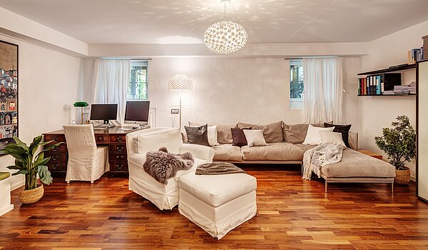 角のテラスハウス 部屋数 3 部屋 | Kreuth | 70037 | Büro und Rückzugsort im Untergeschoss...
