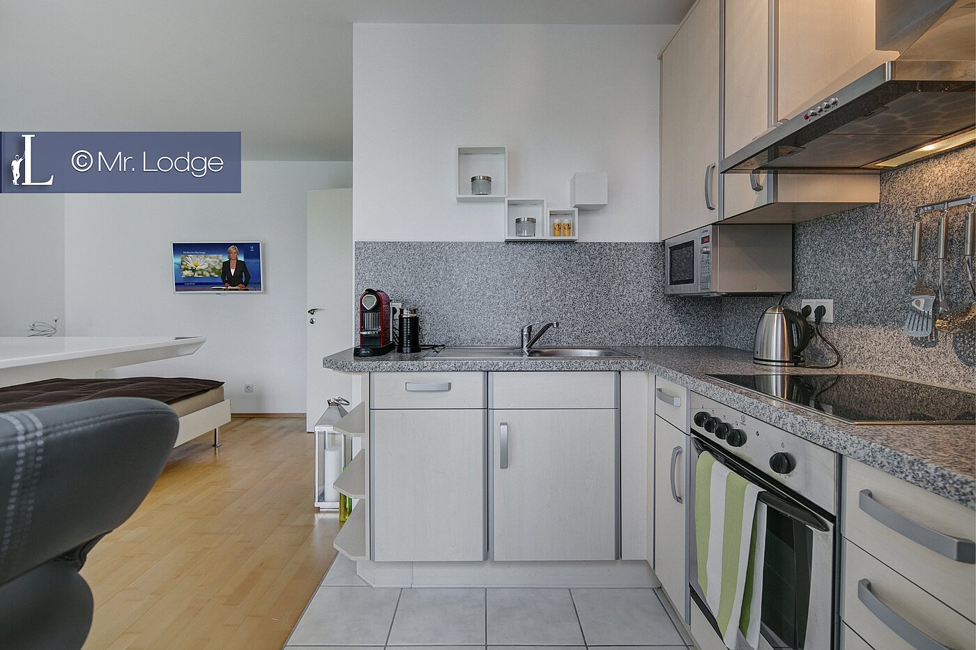 フラット 部屋数 1 部屋 | München-Thalkirchen | 1705ML8 | Blick von der Küche