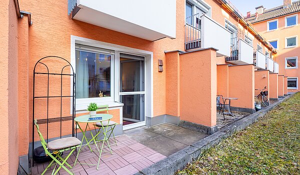Apartment 部屋数 1 部屋 | München-Sendling-Westpark | 70395 | Sonnige Südterrasse