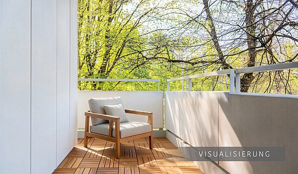 フラット 部屋数 3.5 部屋 | München-Bogenhausen | 703052 | Sonniger Westbalkon (Visualisierung)