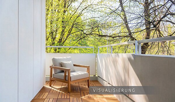フラット 部屋数 3.5 部屋 | München-Bogenhausen | 703052 | Sonniger Westbalkon (Visualisierung)