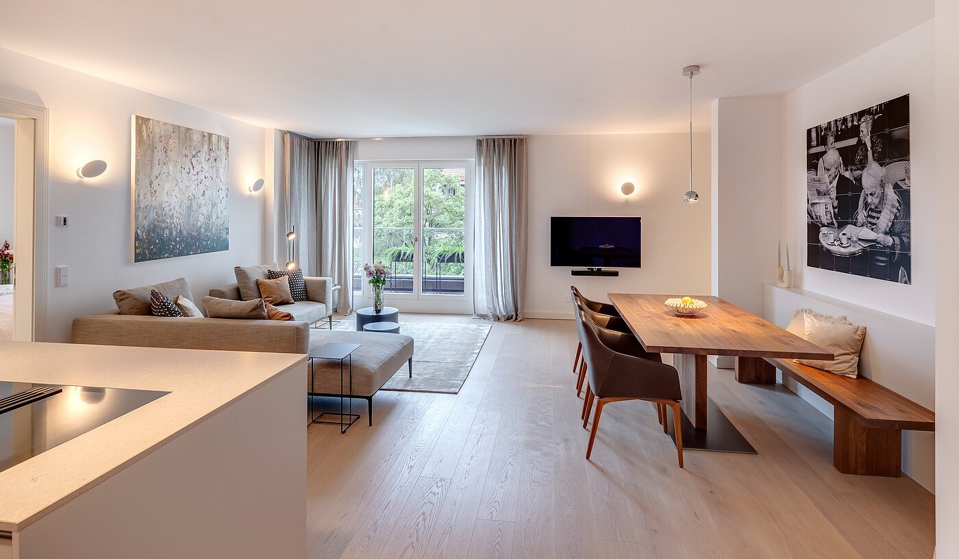 フラット 部屋数 3 部屋 | 70046 | ...und Zugang zur Terrasse