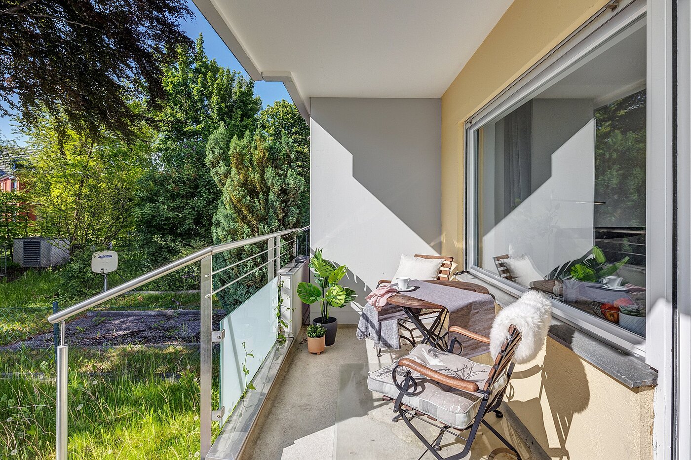フラット 部屋数 1 部屋 | München-Freimann | 2105ML4 | Loggia  zum Garten...