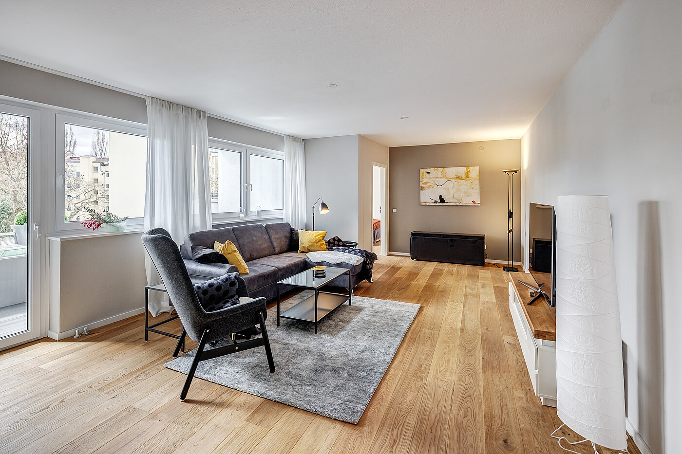 フラット 部屋数 4 部屋 | München-Au | 70423 | Wohnzimmer
