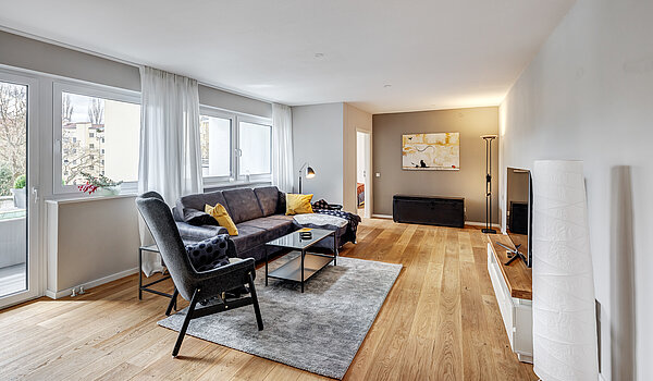 フラット 部屋数 4 部屋 | München-Au | 70423 | Wohnzimmer