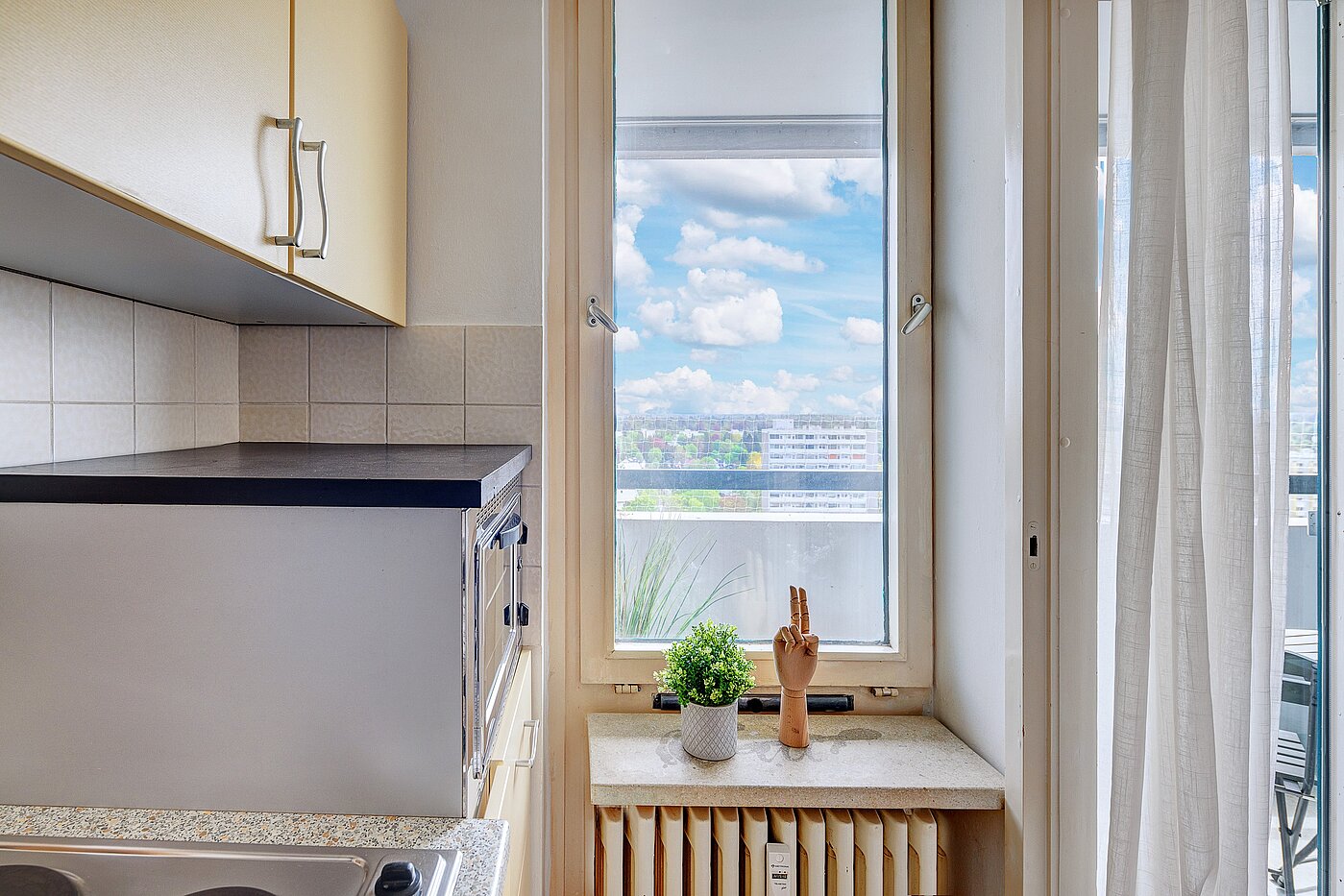 フラット 部屋数 1 部屋 | München-Solln | 2201ML92 | Küche mit Fenster