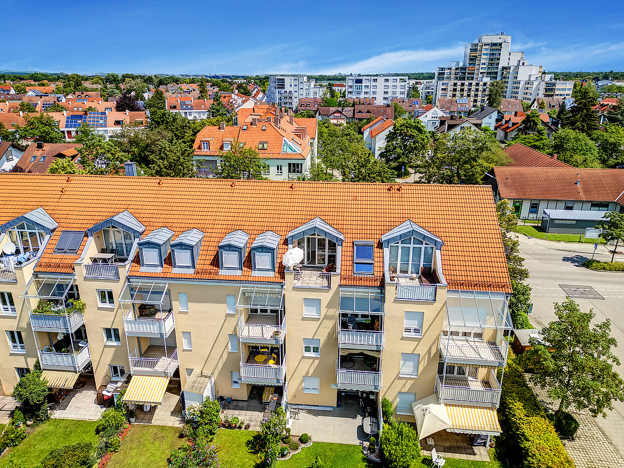 フラット 部屋数 2 部屋 | Unterschleißheim | 70138 | Gartenansicht