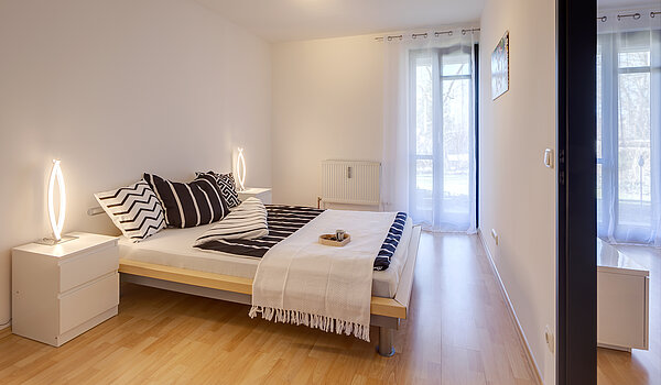 フラット 部屋数 2 部屋 | München-Feldmoching | 70424 | Schlafzimmer mit...