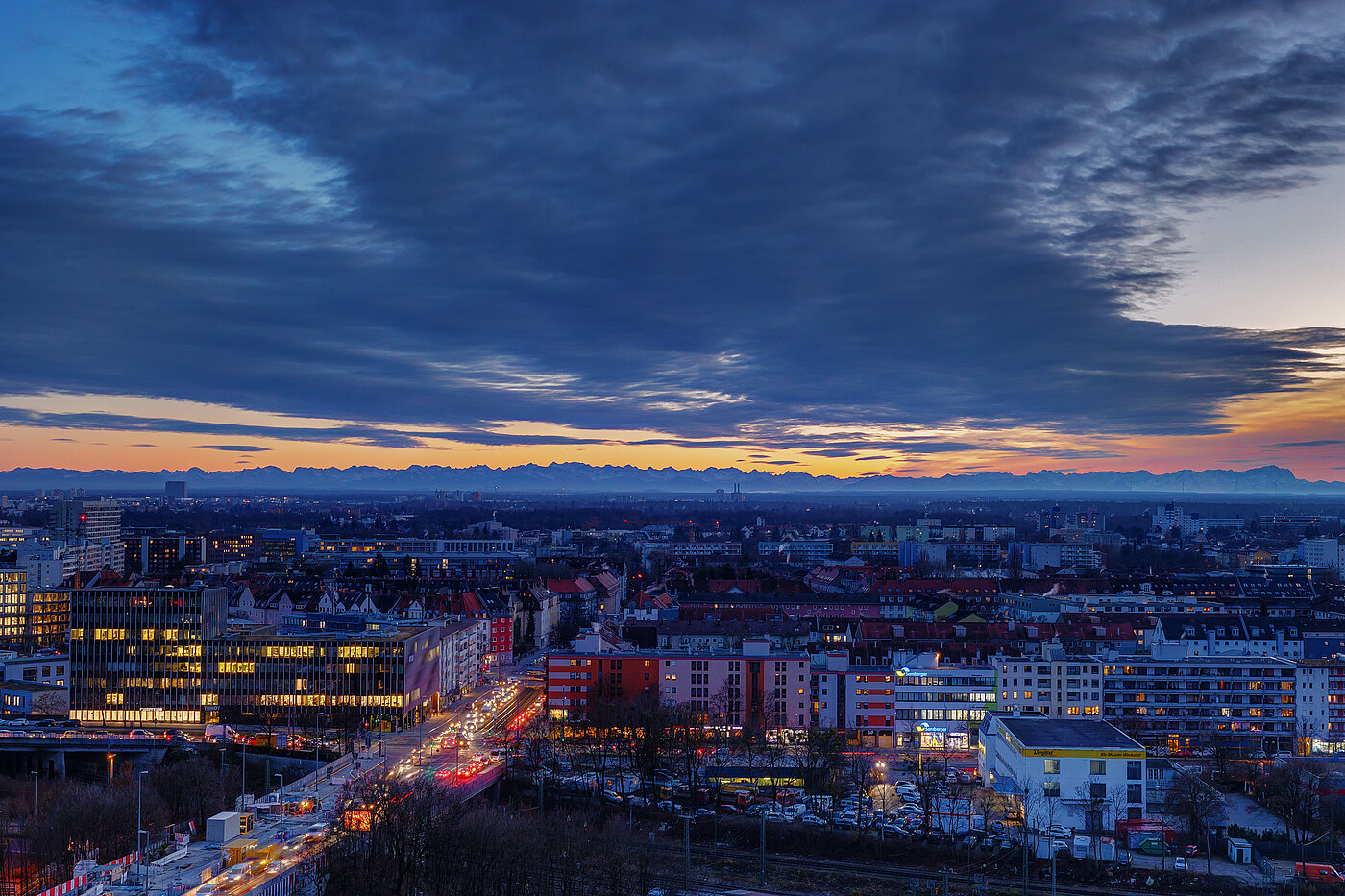 Apartment 部屋数 1.5 部屋 | München-Neuhausen | 70179 | Nächtliche Impressionen von der Dachterrasse