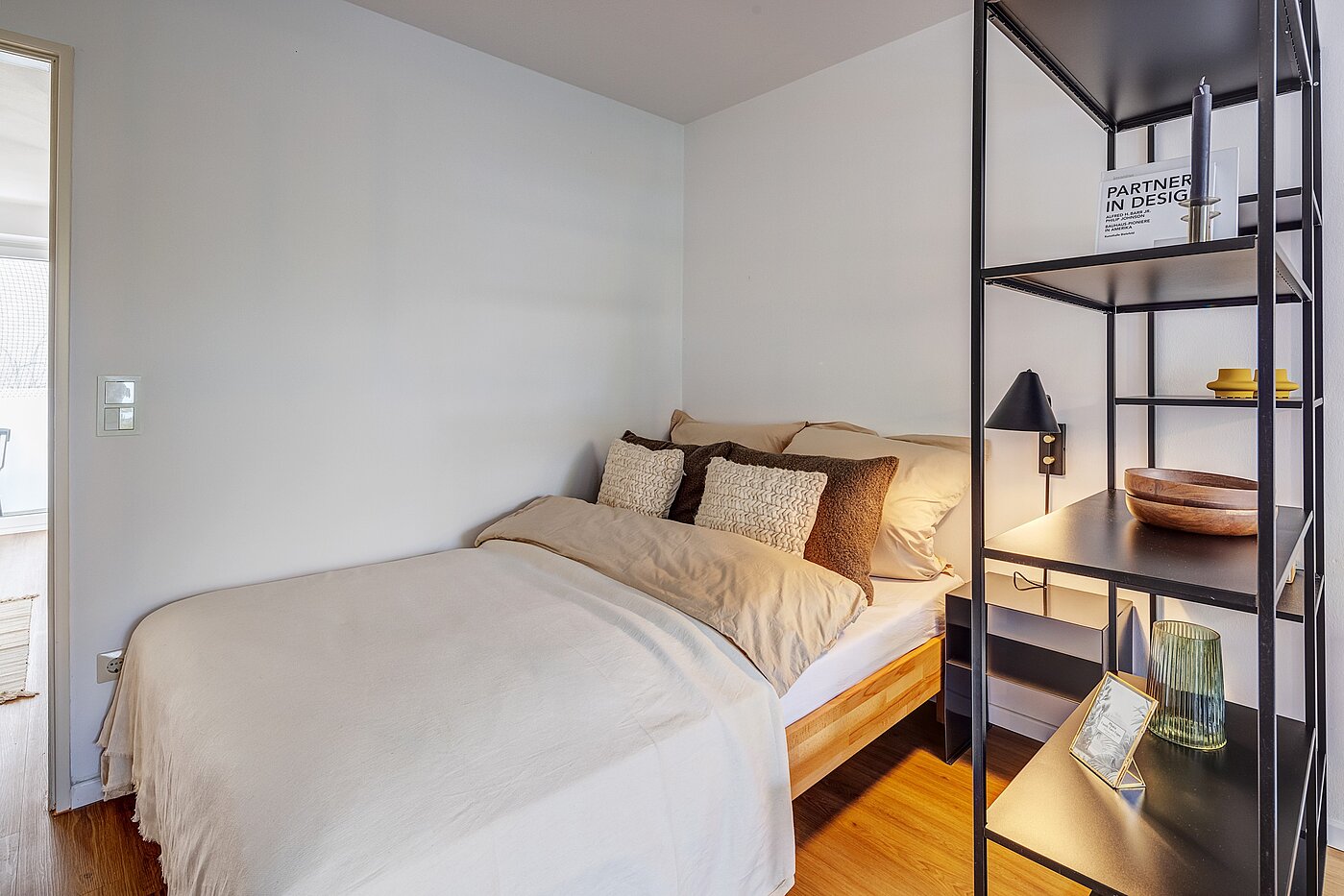 フラット 部屋数 1 部屋 | München-Maxvorstadt | 700022 | Schlafbereich mit Doppelbett