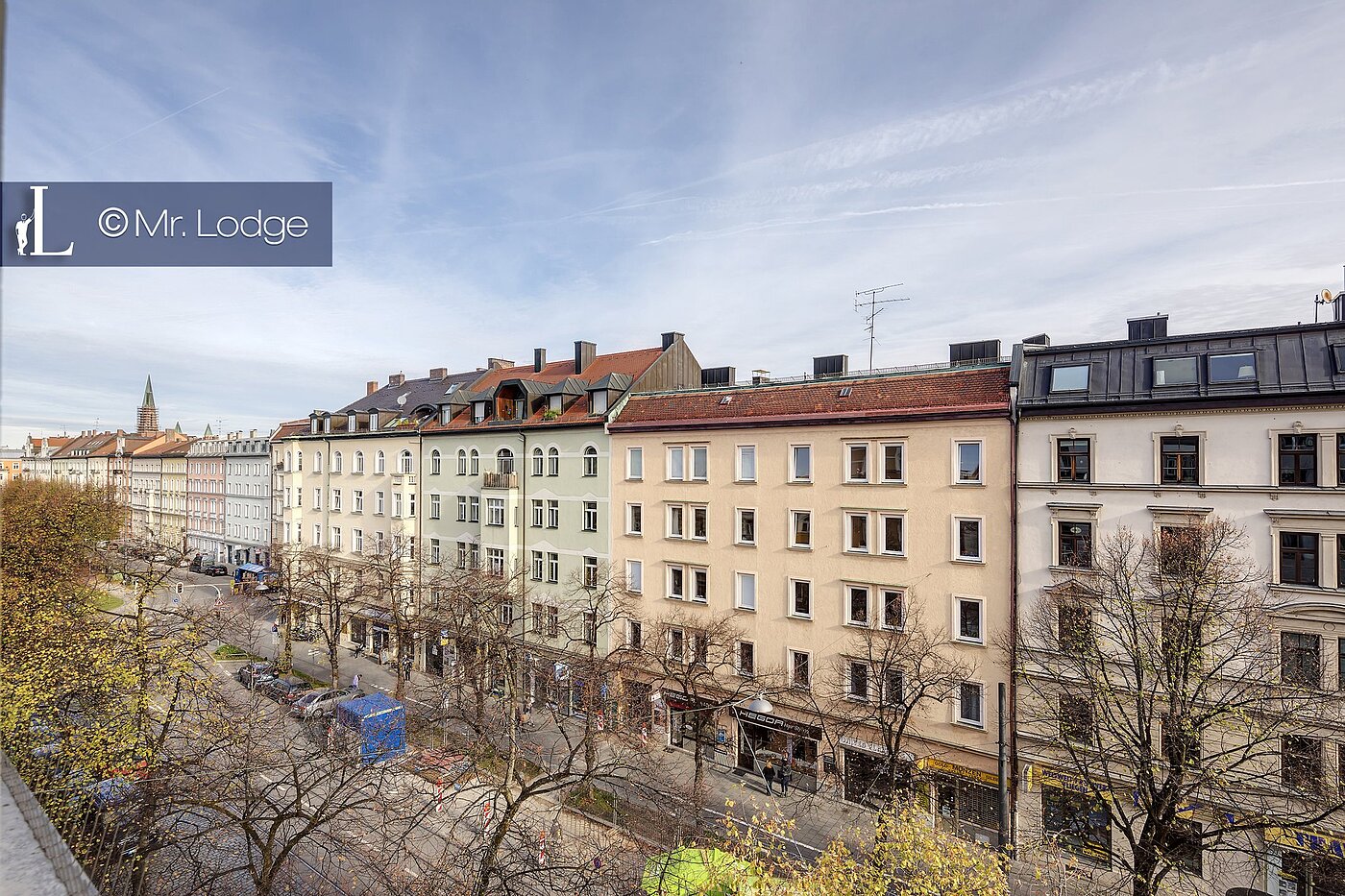 フラット 部屋数 2.5 部屋 | München-Haidhausen | 1710D2 | Aussicht vom Wohnzimmer