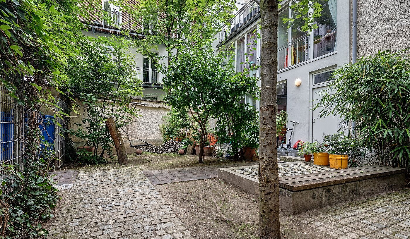 フラット 部屋数 2 部屋 | München-Haidhausen | 1807ML2 | ...und grünem Innenhof