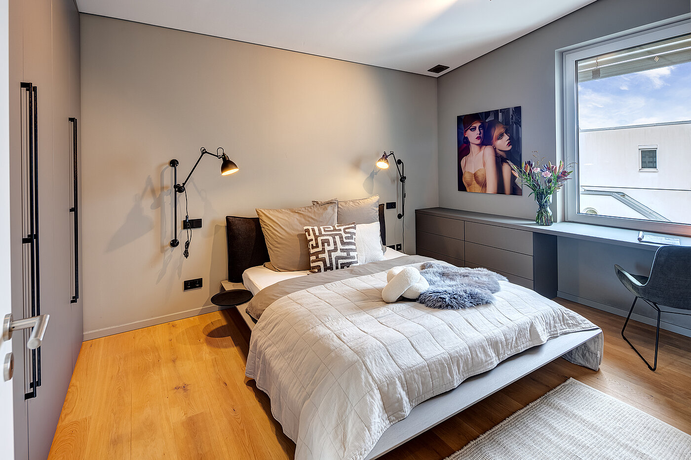 Penthouse 部屋数 2 部屋 | München-Maxvorstadt | 704271 | Schlafzimmer mit...