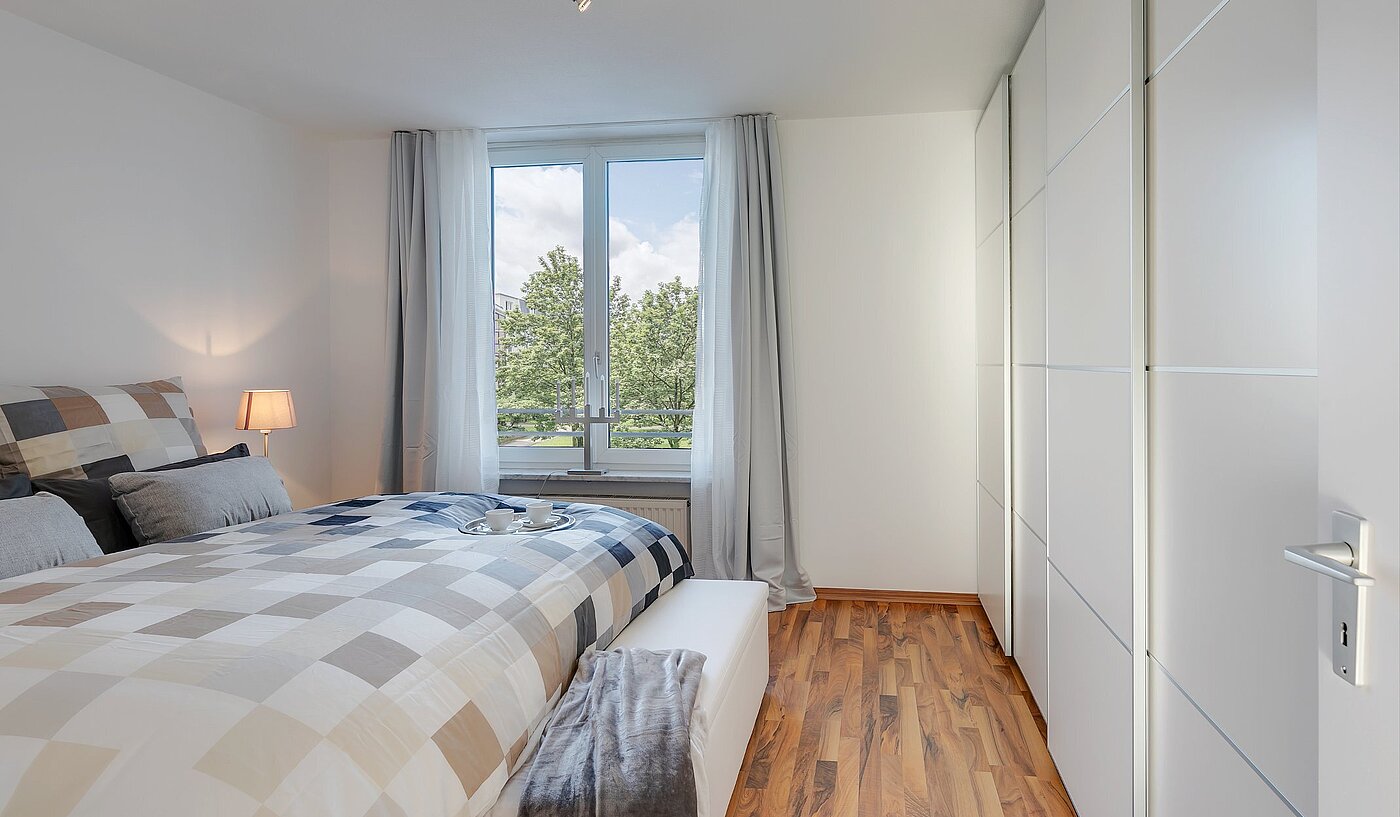 フラット 部屋数 2 部屋 | München-Oberföhring | 2007ML8 | Schlafzimmer